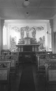 152257 Het interieur van de kloosterkapel te Uitgeest