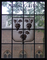 VW-P017-Ag0072i Glas-in-loodraam, wapenschild Matth. Goffin: 1711-1720