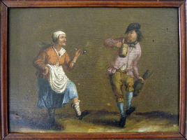 VW-P017-Ag0124d Schilderij Dansende vrouw en man