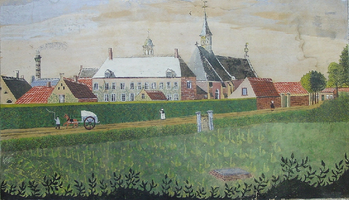 VW-P017-Ud0089 Schilderij van het voormalige kruisherenklooster te Uden