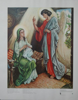 VW-B021-031 Bijbelplaat Nieuwe Testament, aankondiging Jezus' geboorte