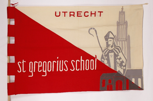 VW-B021-118 Vlag van de St. Gregoriusschool Utrecht