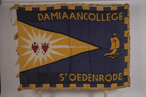 VW-P036-052 Vlag van het Damiaancollege in Sint Oedenrode