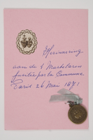 VW-P036-058 Medaille ter herinnering aan vier vermoorde congregatieleden