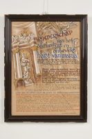 VW-P039-088 Wervingsposter voor Broederschap van het Allerheiligst en Onbevlekt Hart van Maria