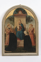 VW-Z045-012 Schilderij met voorstelling van tronende Maria met Kind
