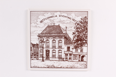 VW-Z047-012 Herdenkingstegel 100-jarig bestaan van de Cornelia Stichting in Zierikzee