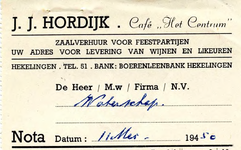 HK_HORDIJK_001 Hekelingen, Hordijk - Café Het Centrum , zaalverhuur voor feestpartijen. Uw adres voor levering van ...