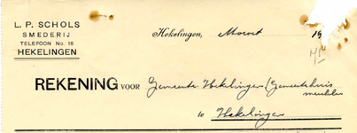 HK_SCHOLS_001 Hekelingen, Schols - L.P. Schols, Smederij