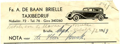 BR_BAAN_008 Brielle, A. de Baan - Fa. A. de Baan Brielle Taxibedrijf, (1949)