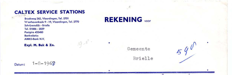 BR_BAK_001 Brielle, Caltex service stations - Caltex service stations, expl. M. Bak & Zn, levering van: benzine, ...