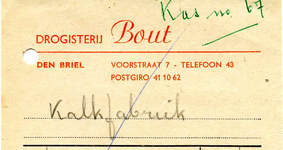 BR_BOUT_009 Brielle, Bout - Drogisterij Bout, (1962)