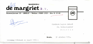 BR_MARGRIET_004 Brielle, De Margriet - Wasserij de Margriet B.V., (1974)