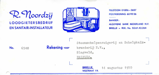 BR_NOORDZIJ_003 Brielle, Noordzij - R. Noordzij, loodgietersbedrijf en sanitair-installateur, (1970)