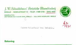 BR_SCHUDDEBEURS_008 Brielle, Schuddebeurs - J.W. Schuddebeurs Artistieke Bloembinderij, (1971)