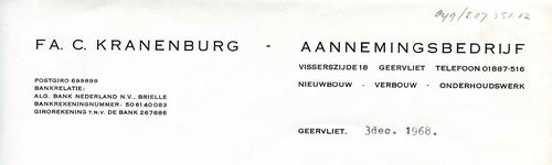 GE_KRANENBURG_001 Geervliet, Kranenburg - Fa. C. Kranenburg. Aannemingsbedrijf, (1968)