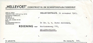 HE_HELLEVOET_002 Hellevoetsluis, Hellevoet - Hellevoet constructie- en scheepsreparatiebedrijf, (1962)