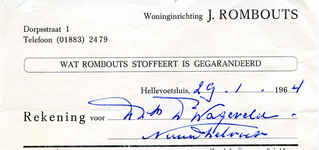 HE_ROMBOUTS_001 Hellevoetsluis, Rombouts - Woninginrichting J. Rombouts (wat Rombouts stoffeert is gegarandeerd), (1964)