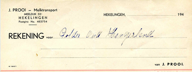HK_PROOI_001 Hekelingen, Prooi - J. Prooi - Melktransport, (1944)