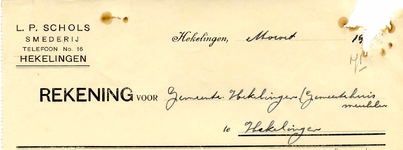 HK_SCHOLS_001 Hekelingen, Schols - L.P. Schols, Smederij