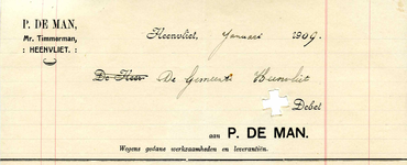 HV_MAN_002 Heenvliet, De Man - P. de Man, Mr. Timmerman, Heenvliet, (1909)