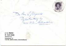 NN_PRINS_001 Nieuwenhoorn, Prins - J.K. Prins, P. van Dijk, Dierenartsen (ENVELOPPE), (1983)