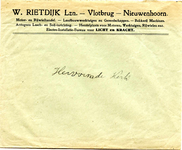 NN_RIETDIJK_007 Nieuwenhoorn, Rietdijk - W. Rietdijk Lzn., Motor- en Rijwielhandel - Landbouwwerktuigen en ...