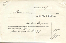 NN_SLIS_001 Nieuwenhoorn, Slis - Dr. W.J. Slis, Arts, (1917)