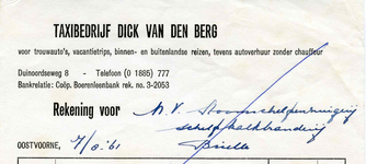 OV_BERG_001 Oostvoorne, Van den Berg - Taxibedrijf Dick van den Berg, voor trouwauto's, vacantietrips, binnen- en ...