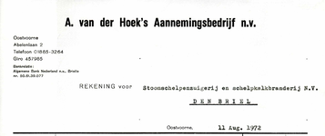 OV_HOEK_002 Oostvoorne, Hoek, van der - A. van der Hoek, Aannemingsbedrijf n.v., (1972)