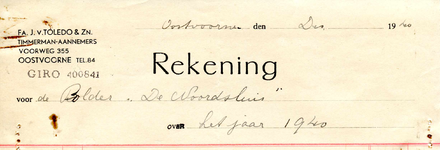 OV_TOLEDO_007 Oostvoorne, Van Toledo - Fa. J. van Toledo en Zoon, Timmerman-Aannemers, (1940)
