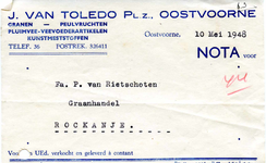 OV_TOLEDO_011 Oostvoorne, Van Toledo - J. van Toledo Pl.z., Granen - Peulvruchten. Pluimvee-veevoederartikelen, ...