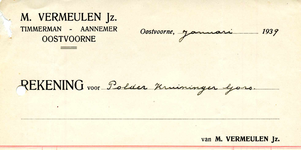 OV_VERMEULEN_003 Oostvoorne, Vermeulen - M. Vermeulen Jz., Timmerman - Aannemer, (1939)