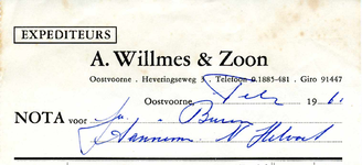 OV_WILLMES_001 Oostvoorne, Willmes - A. Willmes en Zoon, Expediteurs, (1961)