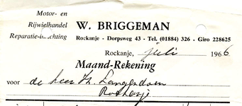 RO_BRIGGEMAN_002 Rockanje, Briggeman - Motor- en rijwielhandel. Reparatie-inrichting W. Briggeman, (1966)