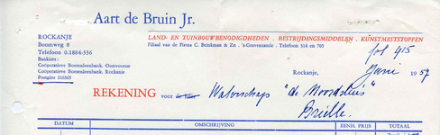 RO_BRUIN_003 Rockanje, De Bruin - Aart de Bruin Jr., Land- en tuinbouwbenodigdheden. Bestrijdingsmiddelen. ...