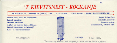RO_KIEVITSNEST_001 Rockanje, 't Kievitsnest - 't Kievitsnest, L. Roskam, Erkend lood- zink- en koperwerker. Erkend ...