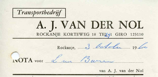 RO_NOL_002 Rockanje, Van der Nol - Transportbedrijf A.J. van der Nol , (1960)