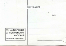 RO_STANNAPOLDER_001 Rockanje, St. Annapolder - BRIEFKAART St. Annapolder en Schapengors Rockanje, (1956)