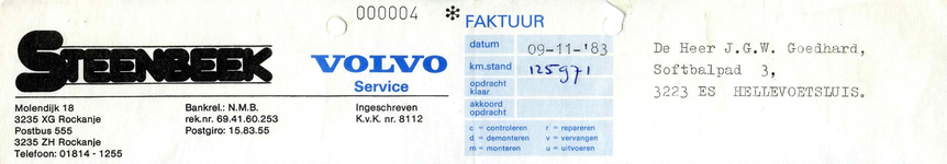 RO_STEENBEEK_025 Rockanje, Steenbeek - Steenbeek, Volvo service, (1983)