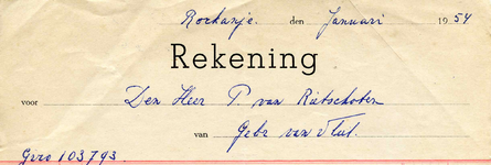 RO_VLIET_003 Rockanje, Van Vliet - Gebr. van Vliet, Metselaar-Aannemers Betonwerk, (1954)