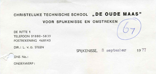 SP_DEOUDEMAAS_001 Spijkenisse, De Oude Maas - Christelijke technische school De Oude Maas voor Spijkenisse en ...
