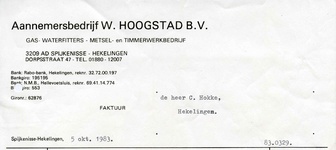 SP_HOOGSTAD_001 Spijkenisse, Hoogstad - Aanemersbedrijf W. Hoogstad B.V., Gas- waterfitters - metsel- en ...