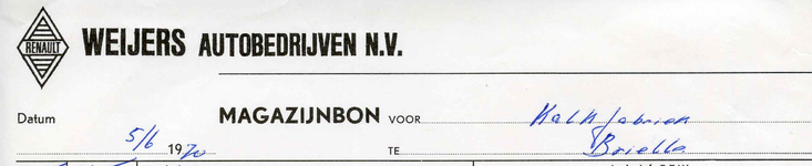SP_WEIJERS_001 Spijkenisse, Weijers - Weijers autobedrijven n.v., (1970)