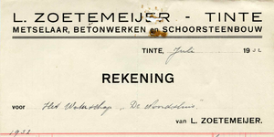 TI_ZOETEMEIJER_003 Tinte, Zoetemeijer - L. Zoetemeijer, Metselaar, betonwerken en schoorsteenbouw, (1932)