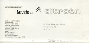VP_LUVETO_007 Vierpolders, Automobielbedrijf Luveto B.V. - Citroën, (1981)