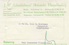 VP_SCHUDDEBEURS_001 Vierpolders, Schuddebeurs - J.W. Schuddebeurs' Artistieke Bloembinderij, (1962)