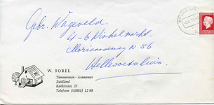 ZL_BOREL_001 Zuidland, Borel - W. Borel, Timmerman - Aannemer (ENVELOPPE), (1978)