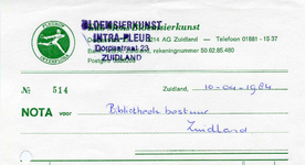 ZL_INTRAFLEUR_009 Zuidland, Intra Fleur - Bloemsierkunst Intra Fleur, (1984)