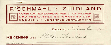 ZL_SCHMAHL_004 Zuidland, Schmahl - P. Schmahl, constructiewerkplaatsen voor ijzeren druivenkassen en warenhuizen. ...
